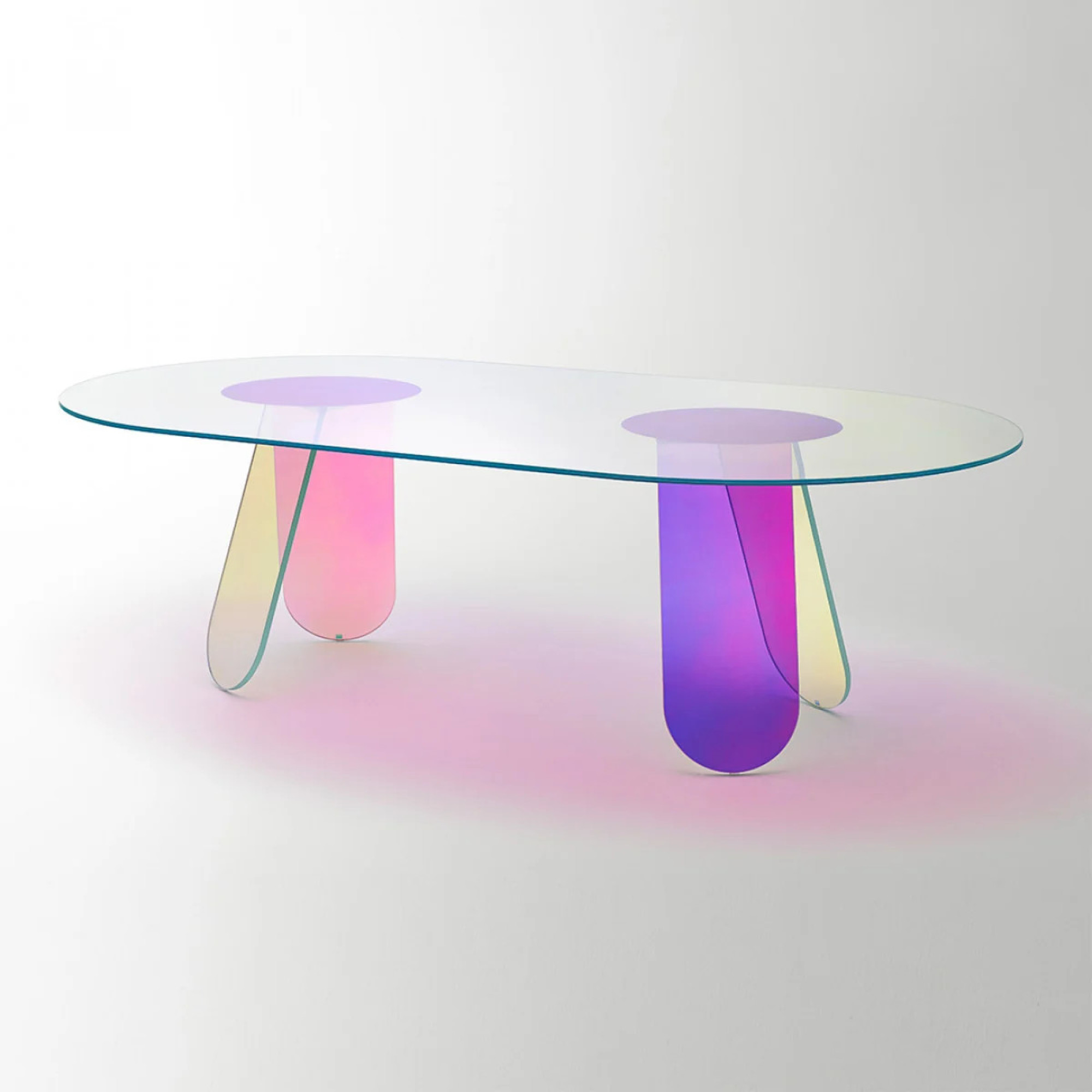 Glas Italia Prism fester Tisch aus Kristall