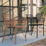 Lyze armchair by Emu back in stainless steel and aluminum seat