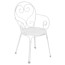 Pigalle white stackable armchair of Emu
