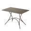 Pigalle rectangular table of Emu color dark brown
