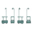 JOLLY TROLLEY bar cart with wheels by Fatboy