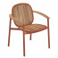 TWINS aluminium and teak dining chair by Emu