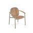 TWINS aluminium and teak dining chair by Emu