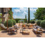 TWINS aluminium and teak dining chair by Emu