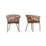 EMMA CROSS armchair by Varaschin
