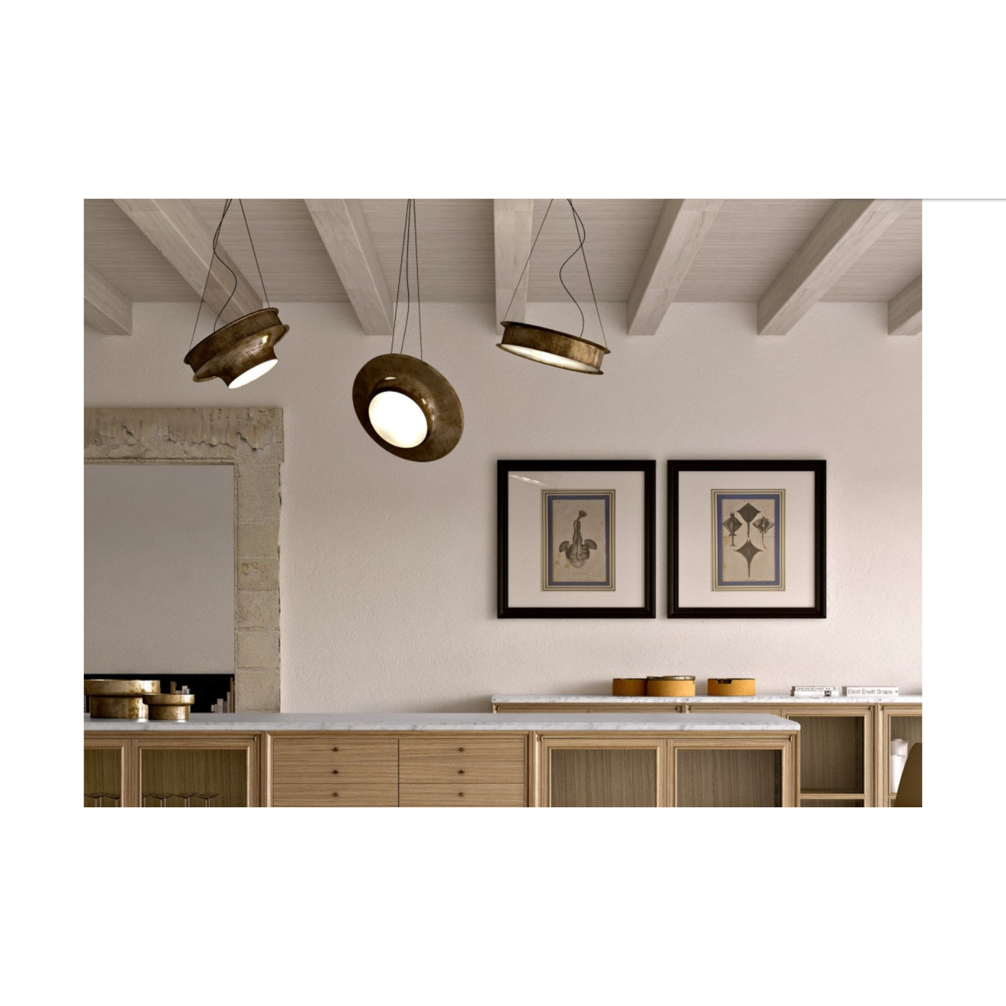 AFTER GLOW SUSPENSION LAMP, by CECCOTTI COLLEZIONI