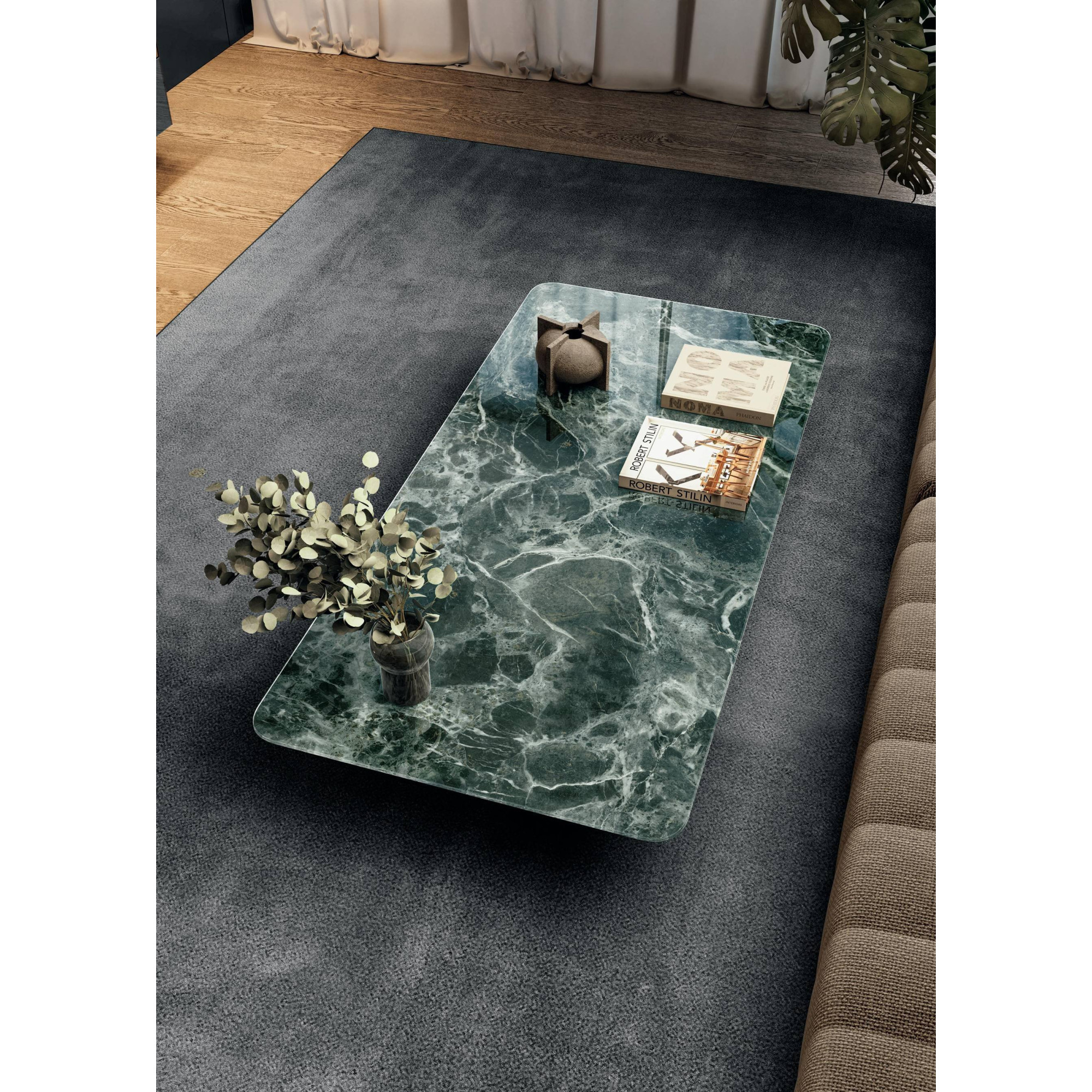AIR SOFT XGLASS COFFEE TABLE, by LAGO