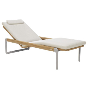 FLOWS TEAK SUN LOUNGER