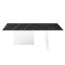 XGlass table with top of the AIR collection by Lago