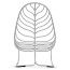 FOLIA rocking chair by Royal Botania