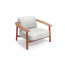 TWINS aluminium and teak armchair by Emu