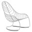 FOLIA rocking chair by Royal Botania