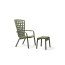 POGGIO stackable footrest/stool by Nardi