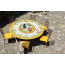 Fixed round table AURORA by Domiziani