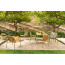 TWINS aluminium and teak dining chair by Emu 