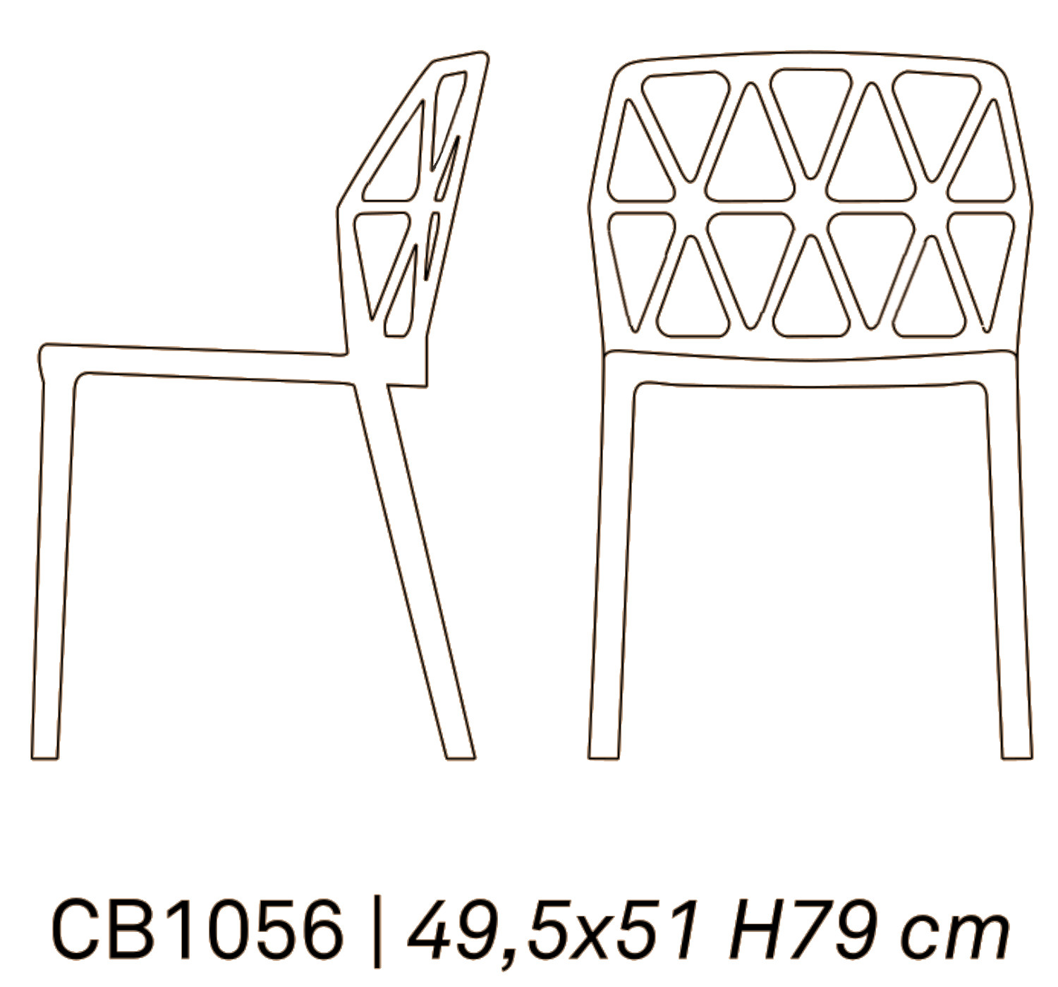 ALCHEMIA CB/1056 | Chairs | Seats | CONNUBIA - Masonionline