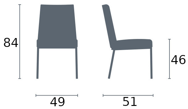 ACADEMY COVERED CB/1663 | Chairs | Seats | CONNUBIA - Masonionline | 4-Fuß-Stühle